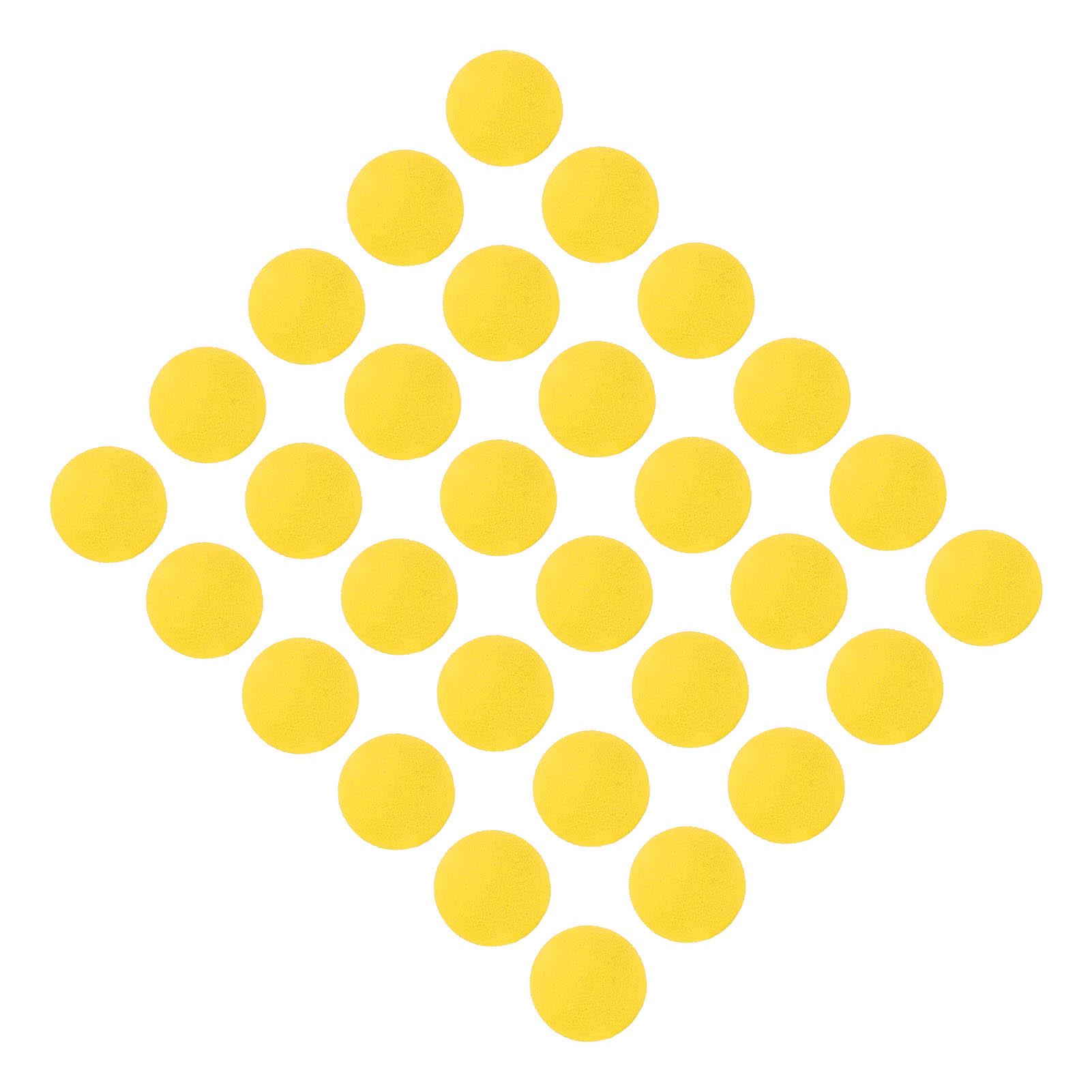 

30 шт. 21,5 мм мячи для гольфа из пены EVA, мягкие тренировочные мячи из пены для гольфа для тренировок в помещении и на открытом воздухе жёлтый