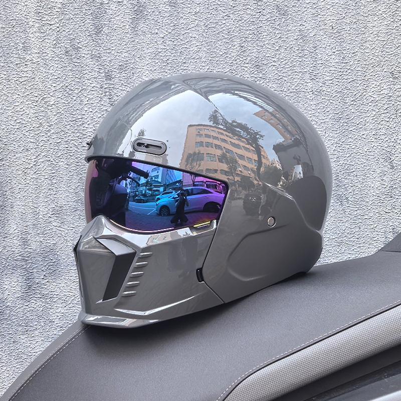 ORZ New Scorpion Retro Motorcycle Cascos Moto Locomotive Personality Multi-purpose Combination Helmet Half M L XL XXL XXXL