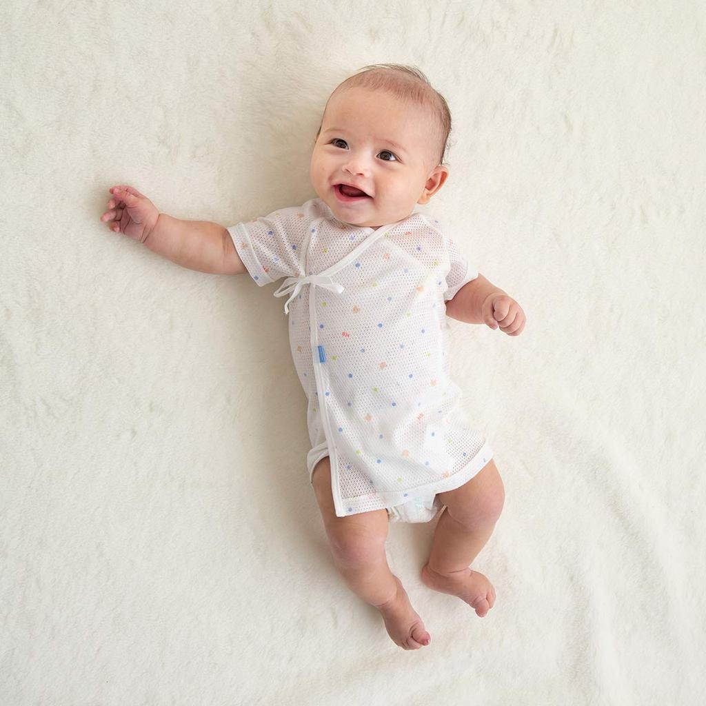 Miki House Hot Biscuits Sleeveless Baby Boys and Undershirt, Clothes, Girls, 60cm, White, 70-2111-824