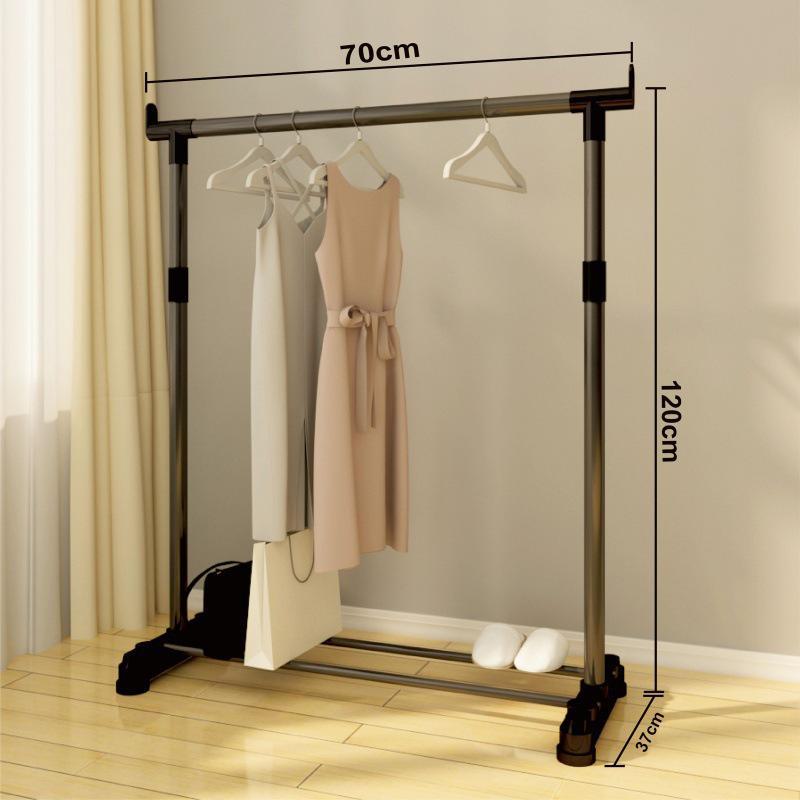 Bold Vertical Clothes Rack: Floor-Standing Drying Rod for Home or Balcony