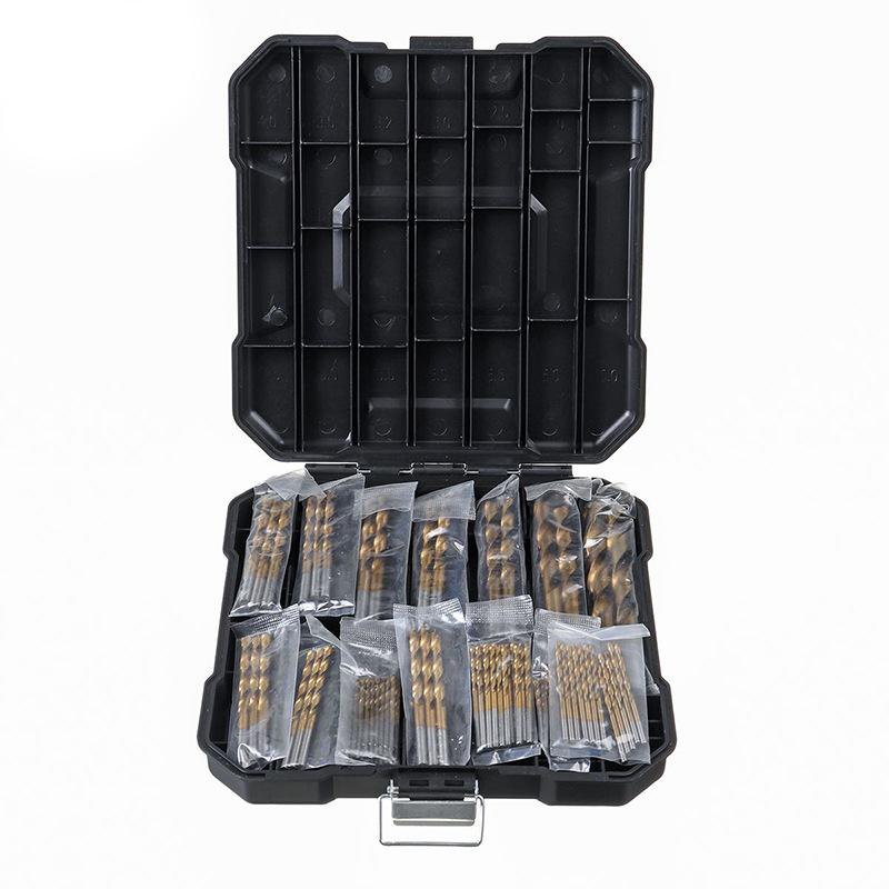 99PCS Titanium Coated High Speed Steel Twist Drill Bit 1.5-10 Combination Drill Set Hand Tools Power Parts Drill Bit Combination