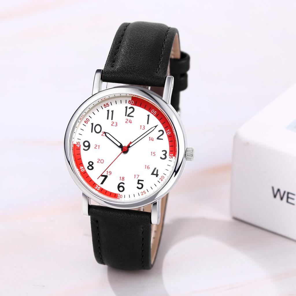 Watch with Genuine Leather Adjustable Quartz Watch for Large Stylish Casual Perfect for or as a Gift for Her Women's Strap, Waterproof, Length