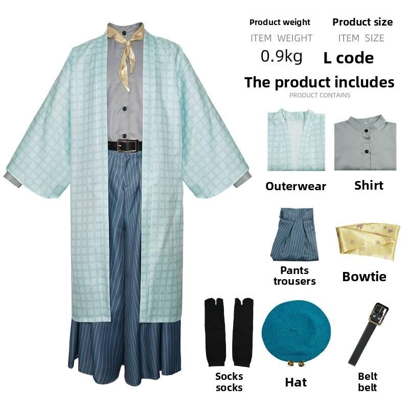 Demon Slayer Kimetsu No Yaiba Kamado Tanjiro Cosplay Costume With Polyester Fabric For Anime Role Play