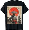 Alien Samurai UFO Japanese Vintage Graphic Ukiyo-e Art Funny Unisex T-Shirt