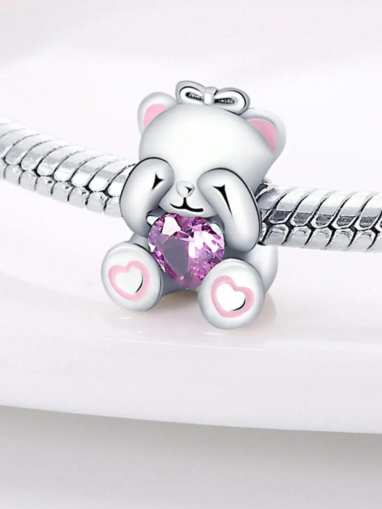 Copper Colors Cute Elephant Bear Beads Charm Beads Charm Pendant For Original Bracelet For Women Diy Jewelry Love Gift