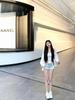 Women's Low Waist Lace Patchwork Denim A-Line Mini Skirt Shorts - Summer 2026