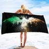 Phoenix Print Beach Towel Microfiber Oversized Travel Towels Lightweight Compact Beach Accessories for Swimming Camping Holiday