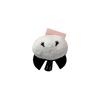 Fluffy Long-tailed Tit Mascot Keychain Plush Round 5cm Snow Fairy Character Mini Size Strap White Polyester Nylon Ball Chain