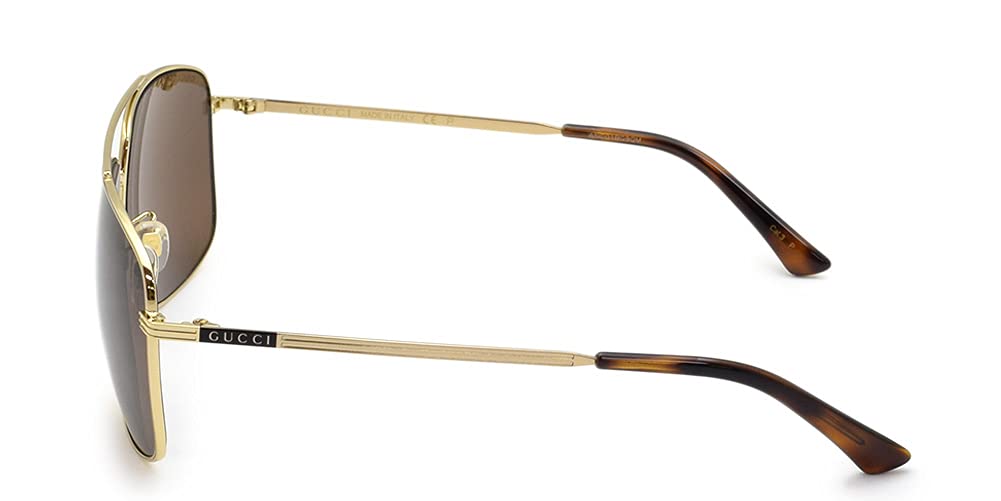 Unisex Sunglasses with Polarized Lenses GG0836SK 002 Gold Brown [Gucci]