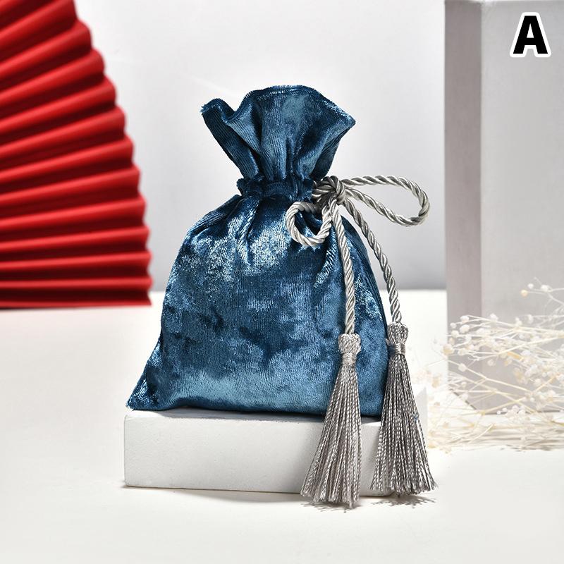 Koreanischer Samt Kordelzug Quaste Beutel Samt Bonbonniere Geschenktüten Süßigkeiten Aufbewahrungsbeutel Hochzeit Geburtstagsfeier Schmuck Organizer