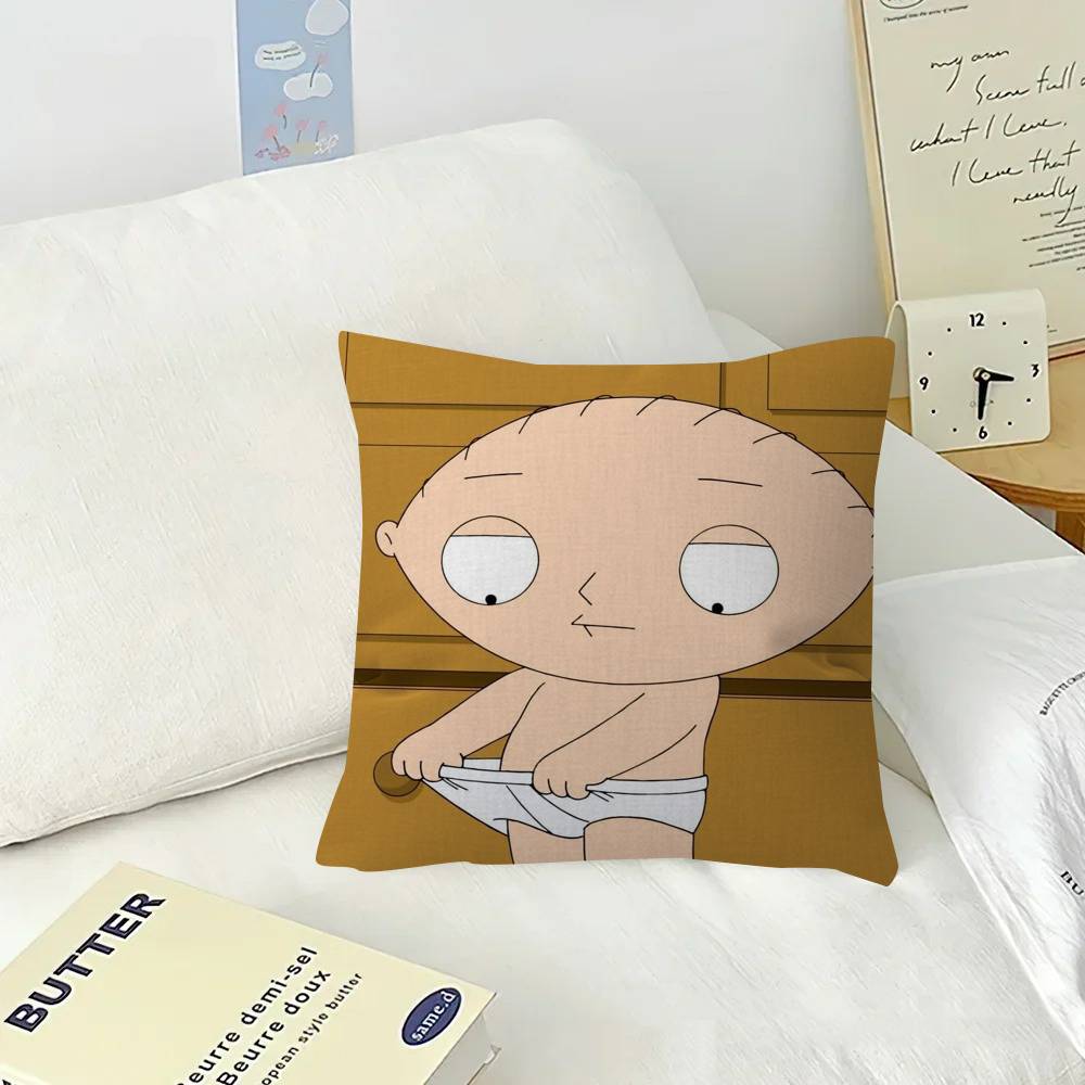 Cartoon Stewie cute fun Pillow Cover for Bedroom Room and Living Room Sofa Decorative Cushion Cover