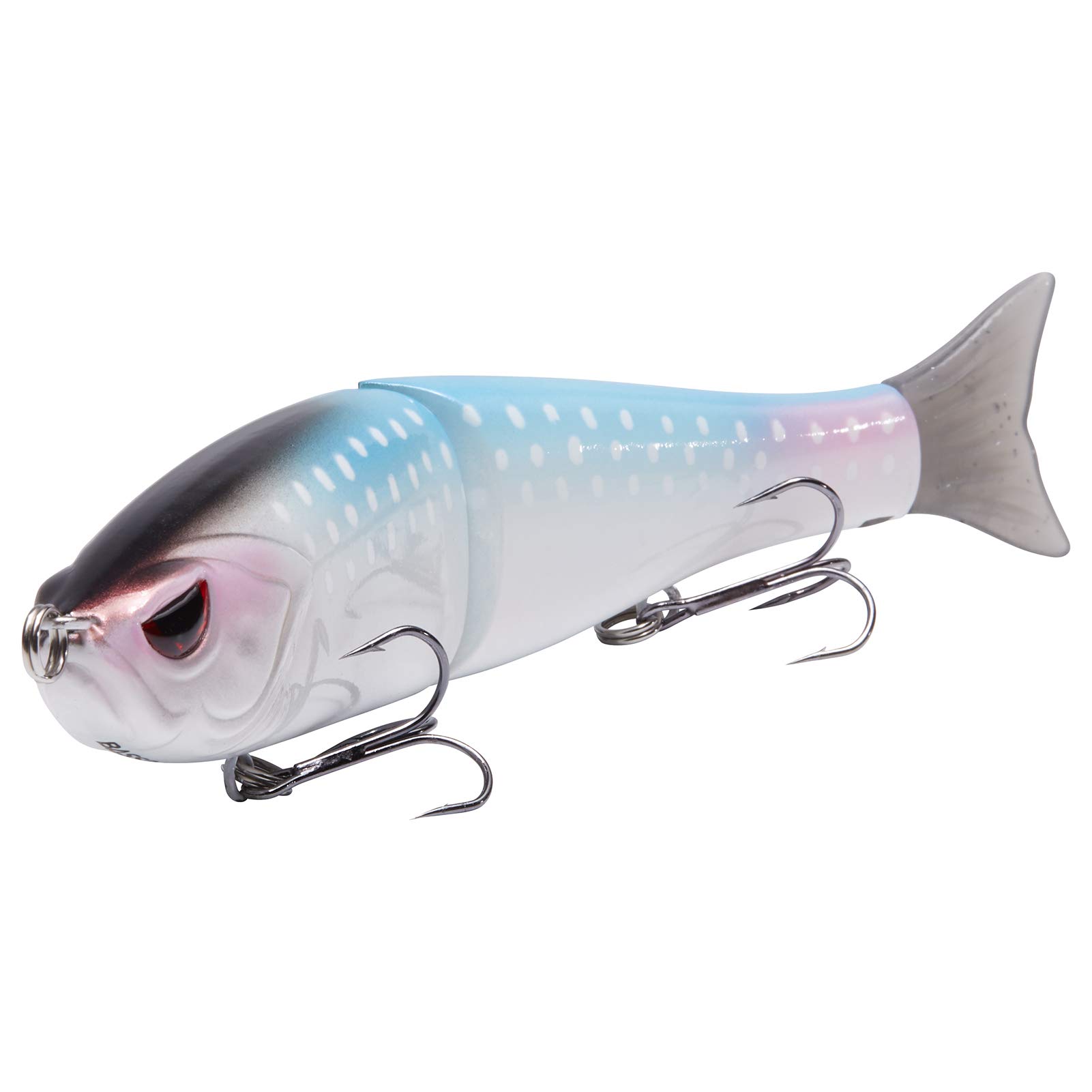 

Bassdash Swim Shad Jointed Glide Bait Fishing Lure for Bass, Pike, Trout, and Muskie