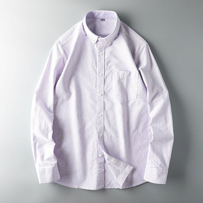 Long Sleeves Cotton Export Cattle Goods Casual White Shirt