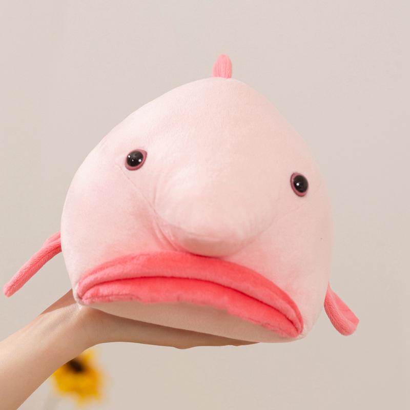 Cross-Border Water Drop Fish Plush Doll - Cute Comfort Pillow for Kids
