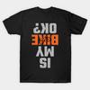 Herren Schwarzes T-Shirt mit Aufdruck MTB No-Cut Transferpapier Druck Baumwoll-T-Shirt