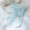 Fresh and cute printed vest dog clothes spring and summer thin Bigbear Teddy Schnauzer puppy pet clothing