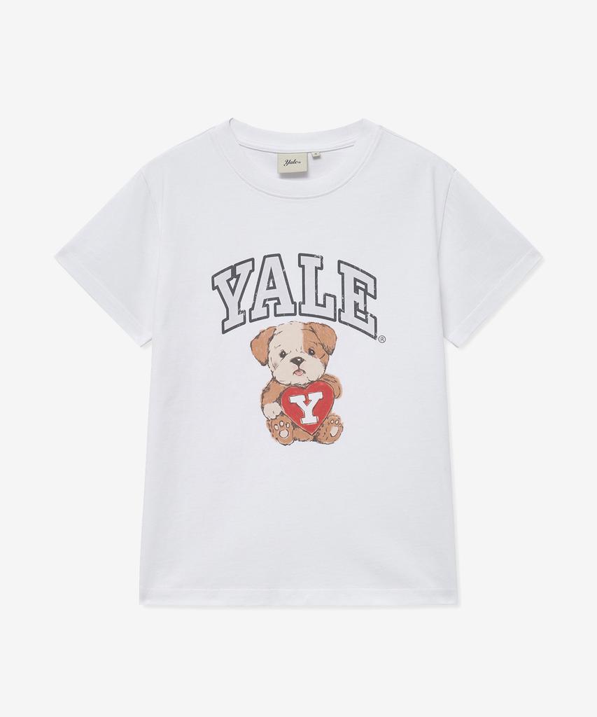 YALE Women'S Teddy Dan Short Sleeve T-Shirt_White