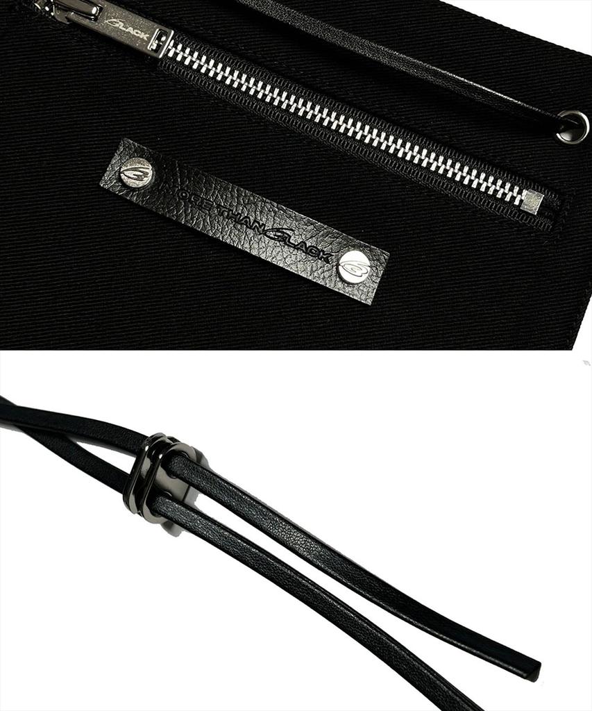 MORE THAN BLACK Rivet Pouch Pants