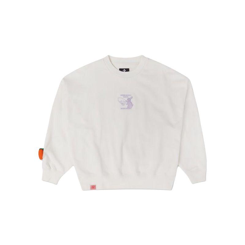 Converse Sweatshirt Women s Milk White 10025508-A01 L