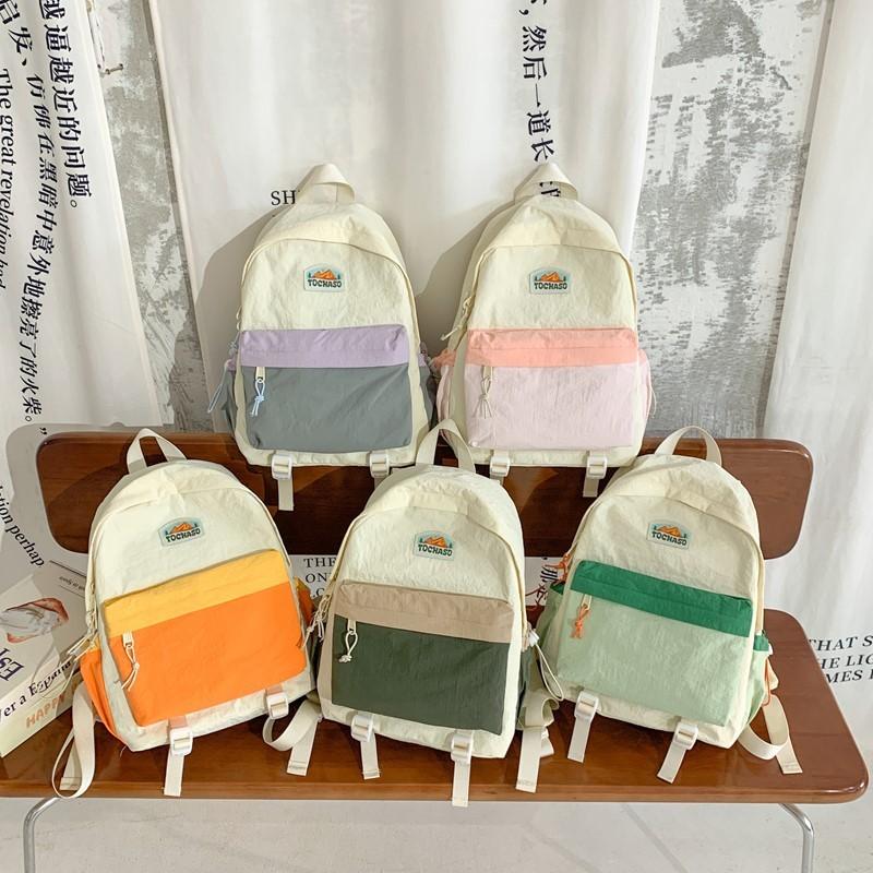 Kids Preschool Backpack With Nylon Material And Curved Shoulder Straps For School And Travel