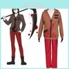 Exquisite Erwachsene Herren Angels Of Death Isaac Foster Perücken Zack Kapuzenjacke Jacke Hose Kostüm