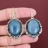 Boucles d'oreilles aigue-marine originales en argent sterling 925, bijoux en pierres précieuses, boucles d'oreilles faites à la main, bijoux aigue-marine, boucles d'oreilles pendantes, cadeaux pour amis