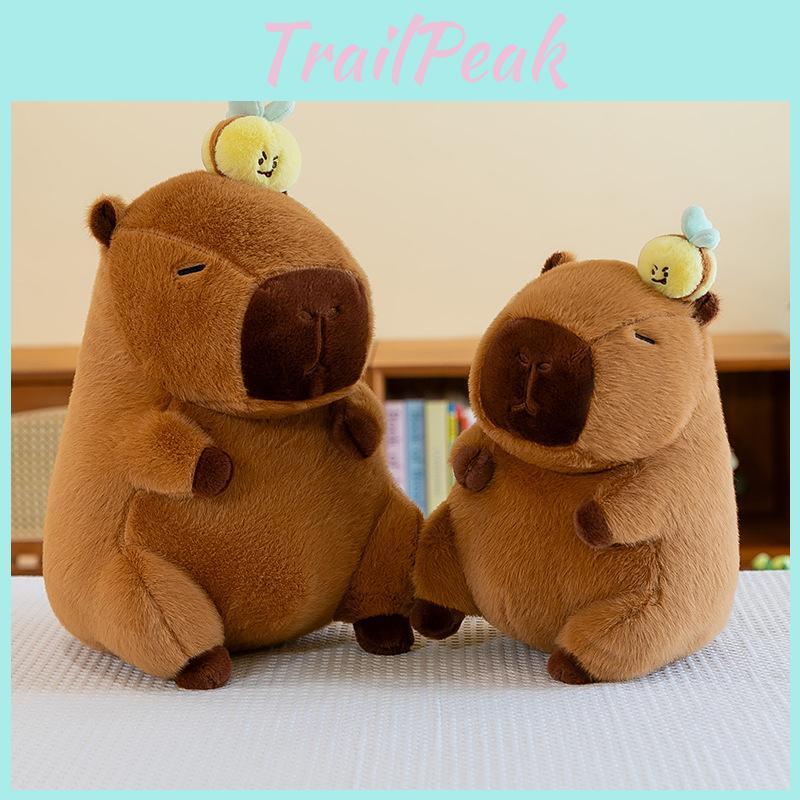 Plush Bee Capybara Toy Cute Cartoon Birthday Gift Girls Kids Adorable Dolls