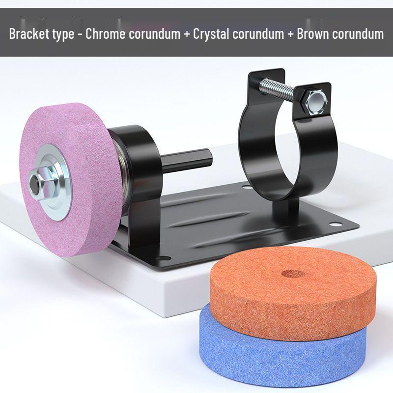 Compact Household Knife Sharpener and Polishing Machine with Sanding Wheel and Hand Drill Conversion Bracket