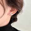 S925 Silver Needle Zircon Heart Stud Earrings - 2025 Hot-Selling High-End Collection for Autumn/Winter