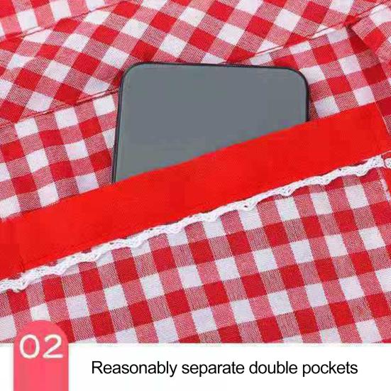 Delantal de cocina duradero a prueba de aceite, Bolsillo grande, útil, mono antigrasa y antidesgaste para delantal de cocina para comedor