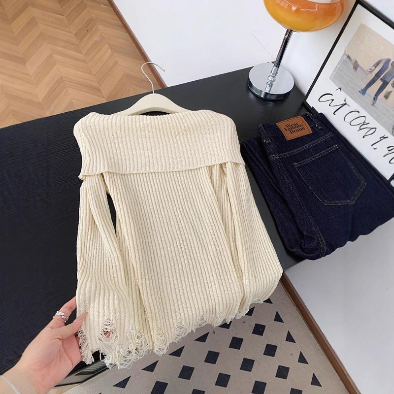 

Sweater women s autumn and winter new thin high-end long-sleeved knitted top L абрикосовий