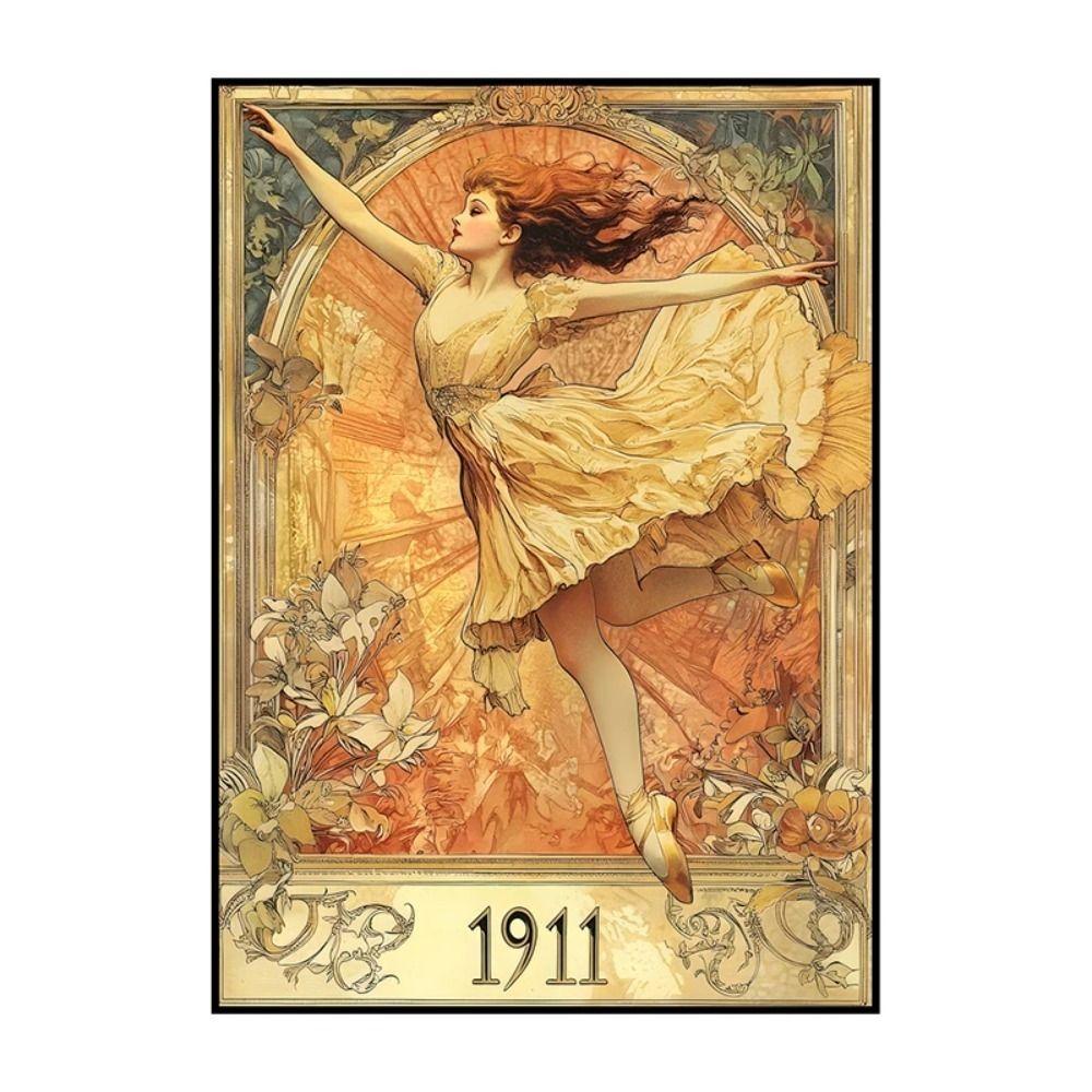 Vintage Art Nouveau Woman Tin Sign Retro Metal Panel Home Bar Cafe Decor