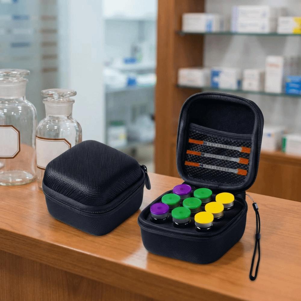Waterproof Insulin Vial Protector 9 Slots Insulin Organizer Insulin Vial Storage Case for Home