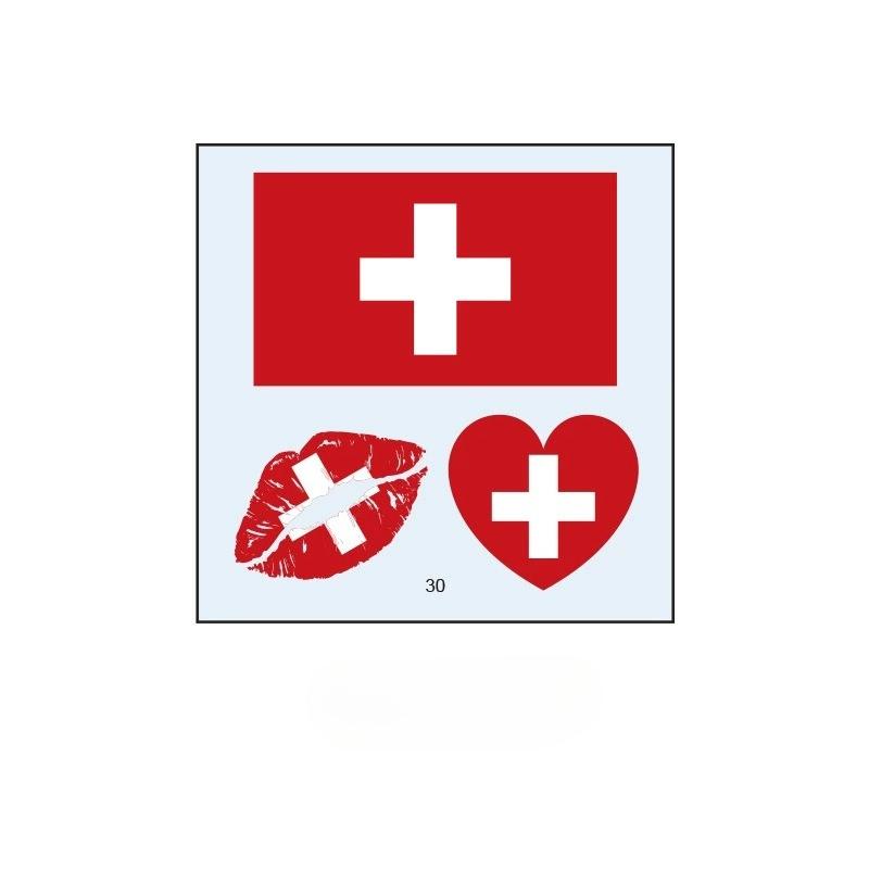 10PCS New World Cup Flag Tattoo Stickers Football Game Games Tattoo Stickers Makeup Face Stickers