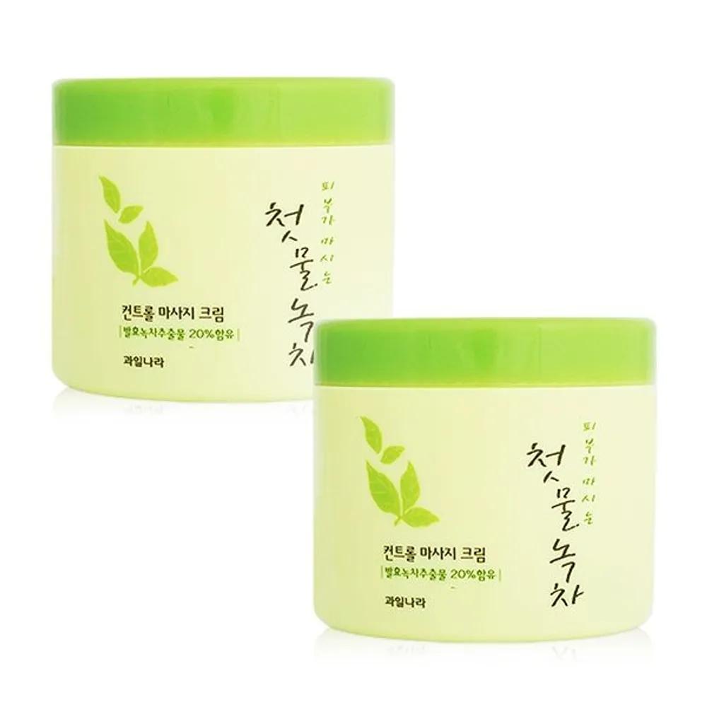 

KWAILNARA First Harvest Green Tea Control Massage Cream 300g x 2