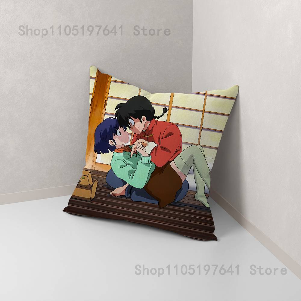 COOL Ranma 1 2 Pillow Case cute cartoon anime peripheralsBedroom Sofa Decorative Cushion Cover Soft Cushion Cover