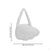 Wing Bag Fuzzy Shoulder Cute Material Handbag for Girls, Teens, Photoshoots, Daily