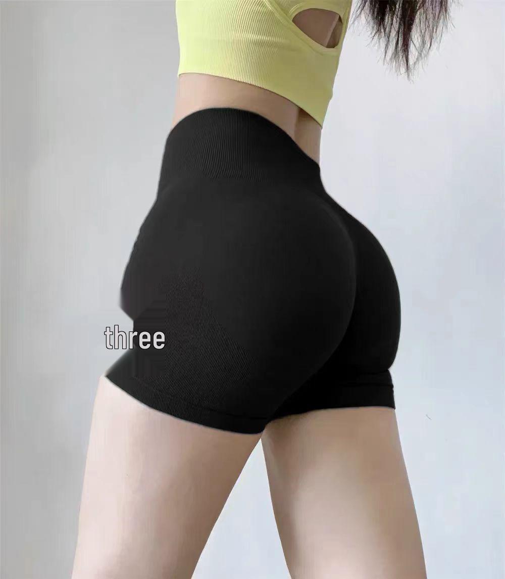 

Женские шорты для йоги с высокой талией и вырезами - Подтягивающие бедра, Слимминг, Спортивные трехточечные брюки Large