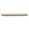 Back Cushion Beige 160 x 50 cm Microfibre Fabric