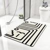 Bathroom Anti-Slip Mat Diatom Mud Absorbent Pad Nordic Style Toilet Floor Mat Soft Diatomite Bathroom Toilet Carpet Quality