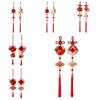 Traditional New Year Pendant Tassel Good Luck Wall Door Hanging Ornaments Bamboo Woven Chinese Knot Spring Festival Pendant