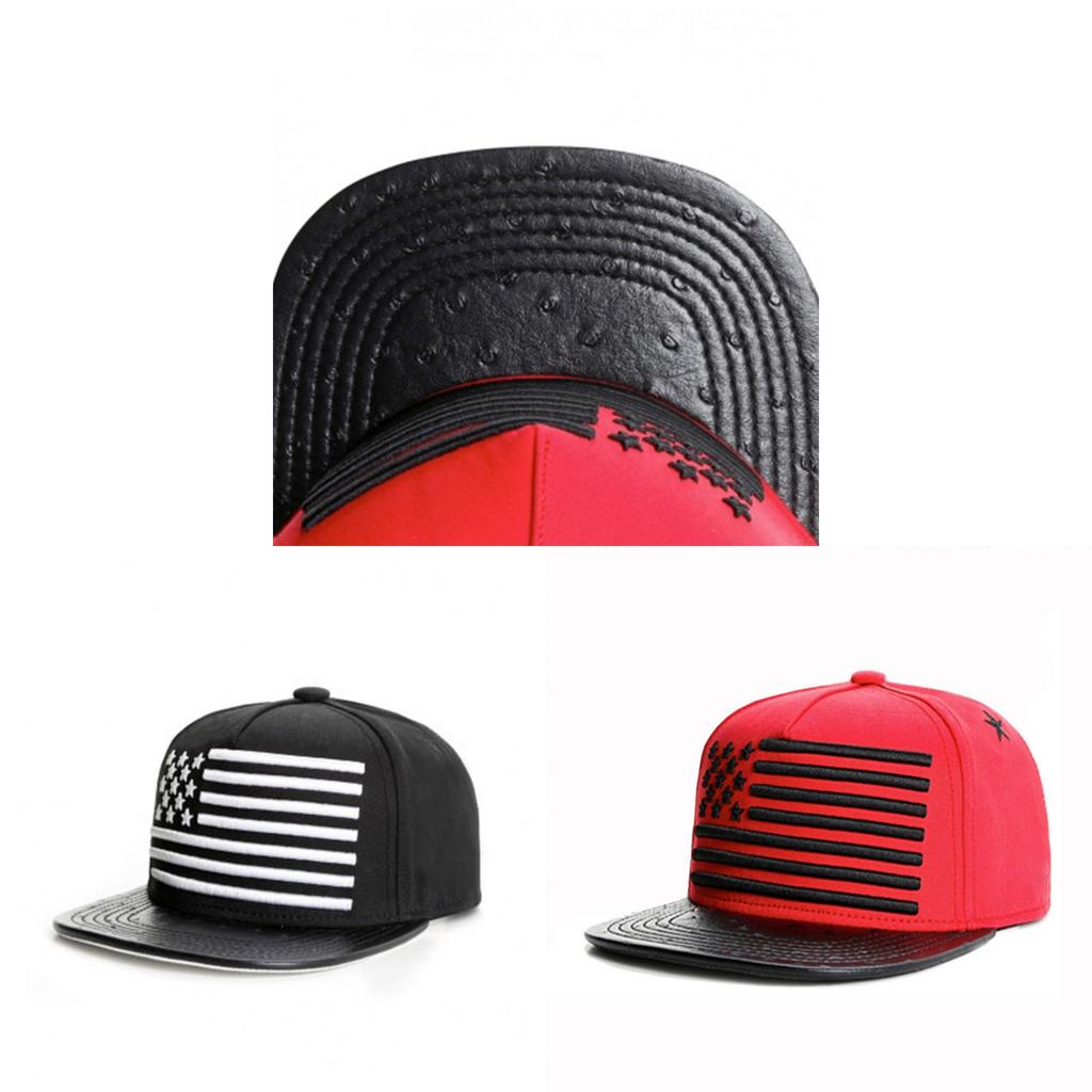 Usa Flag Baseball Cap With Breathable Cotton Material And Wide Brim For Summer Wear