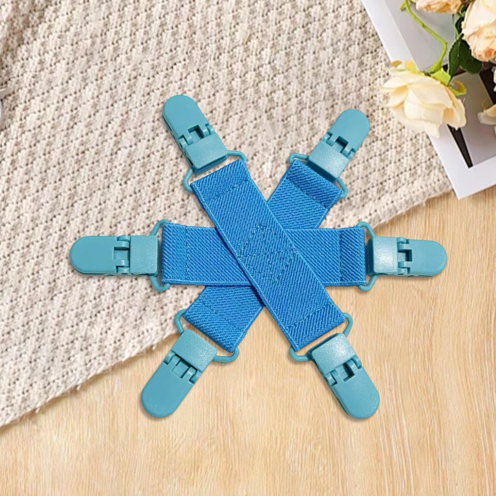 

Bed Sheets Clips 6 clips Anti-Twist Wad-Free Bed Sheets Holder for Home Bedroom Living Room Apartment Dorm Dormitory Hotel White