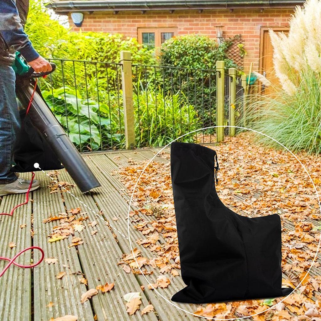 Leaf Blower Vacuum Bag Oxford Garden Leaf Blower Collection Organiser Blower Rake Vacuum Zippered Bottom Dump Pouch Lawn Cleaner