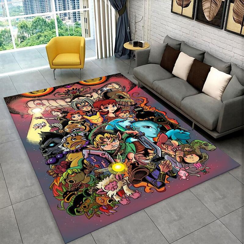 

Classic Game Z-Zelda Cartoon Link Carpet Rug for Playroom Bedroom Living Room Sofa Home Decor,kid Area Rug Non-slip Floor Mat 40x60cm