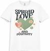 Inspirational T Shirt Spread Love Positivity Quote Graphic Tee Casual Top