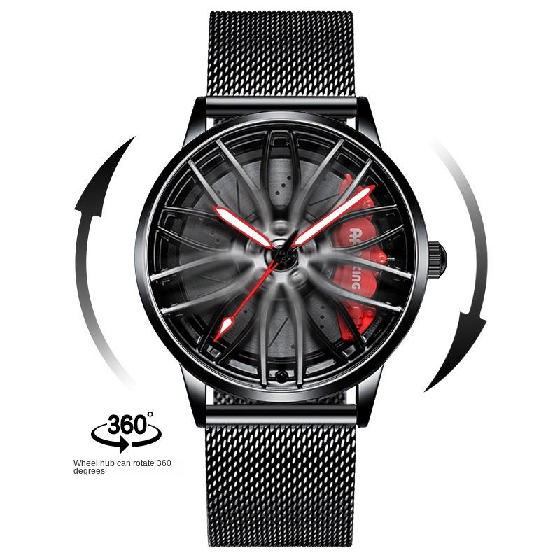 SVJ Wheel Watch Forged Hollow Watch Men's AMG 488 Hydraulic Men's Watch Quartz Watch