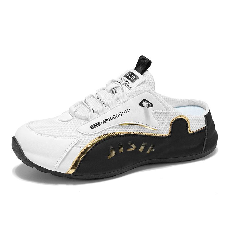 

Большой размер 39-48 Кожаные сетчатые полуботинки для мужчин Мюли Без задника Лоферы Тапочки Полудраги Повседневная обувь Слайды Слипоны Балетки 39