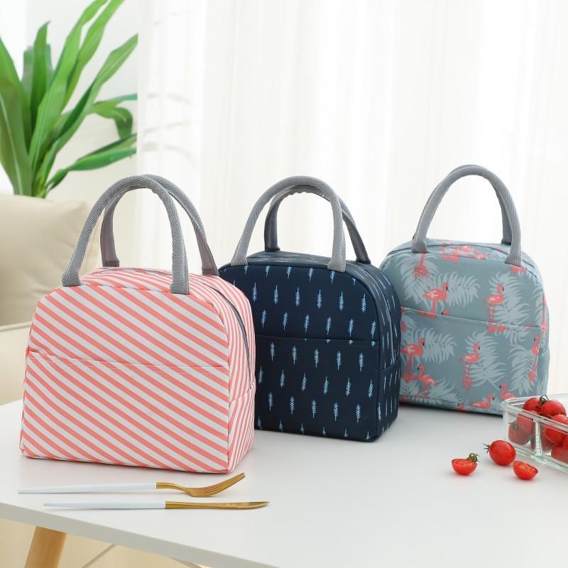 Waterproof Flamingo Bag Lunch Bag Preservation Baby Food Milk Bottle Heat/cold Storage Insulation Bags Infant Kids Food Bag