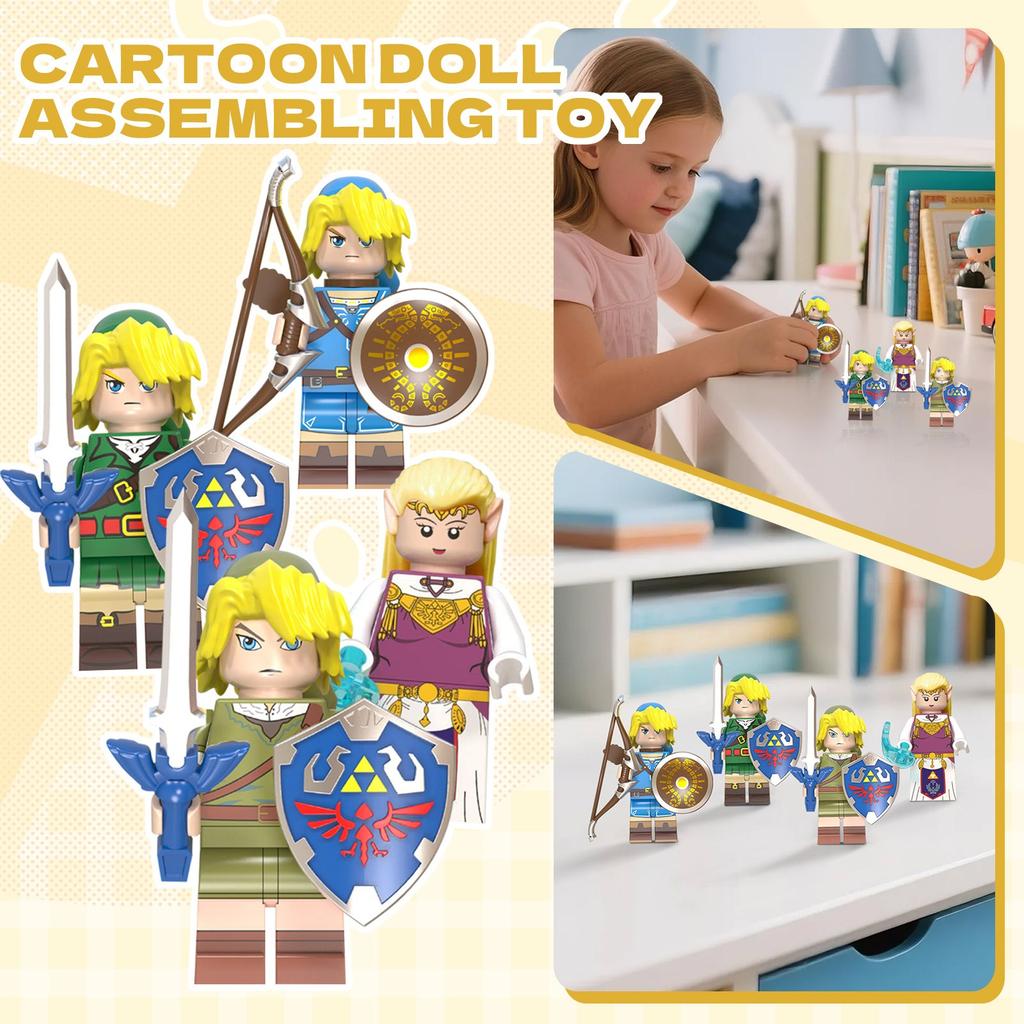 4PC Children's Building Block Figurines Are The Best Gifts For Kids